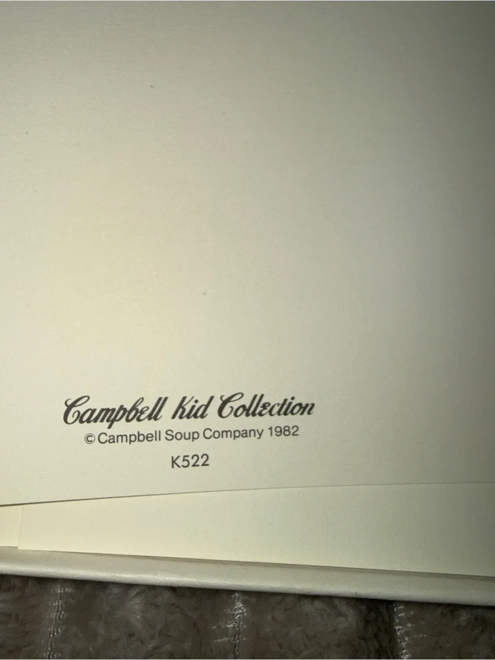 Vintage 1982 Campbell Kid Collection Stationery Letter Writing Set K522 Boxed 33